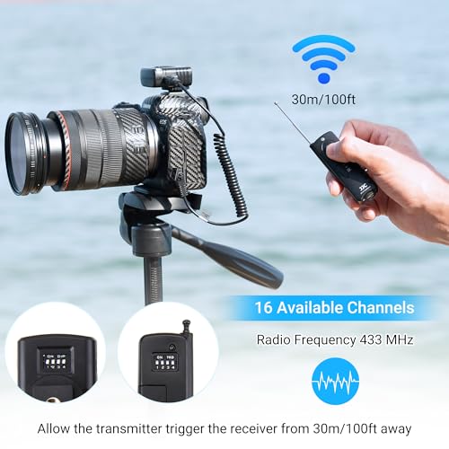 image for JJC Radio Wireless Remote Control Shutter Release for Canon EOS Rebel 