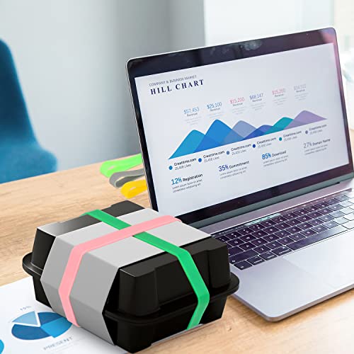 Large Silicone Rubber Bands, Benbo 20Pcs Colorful Planner Elastic Bands Heavy Duty Silicone Bands Thick Rubber Wrapping Bands For Bag Wraps Notebook Box Outdoor Exercise Cooking, 2 Sizes #TOP4