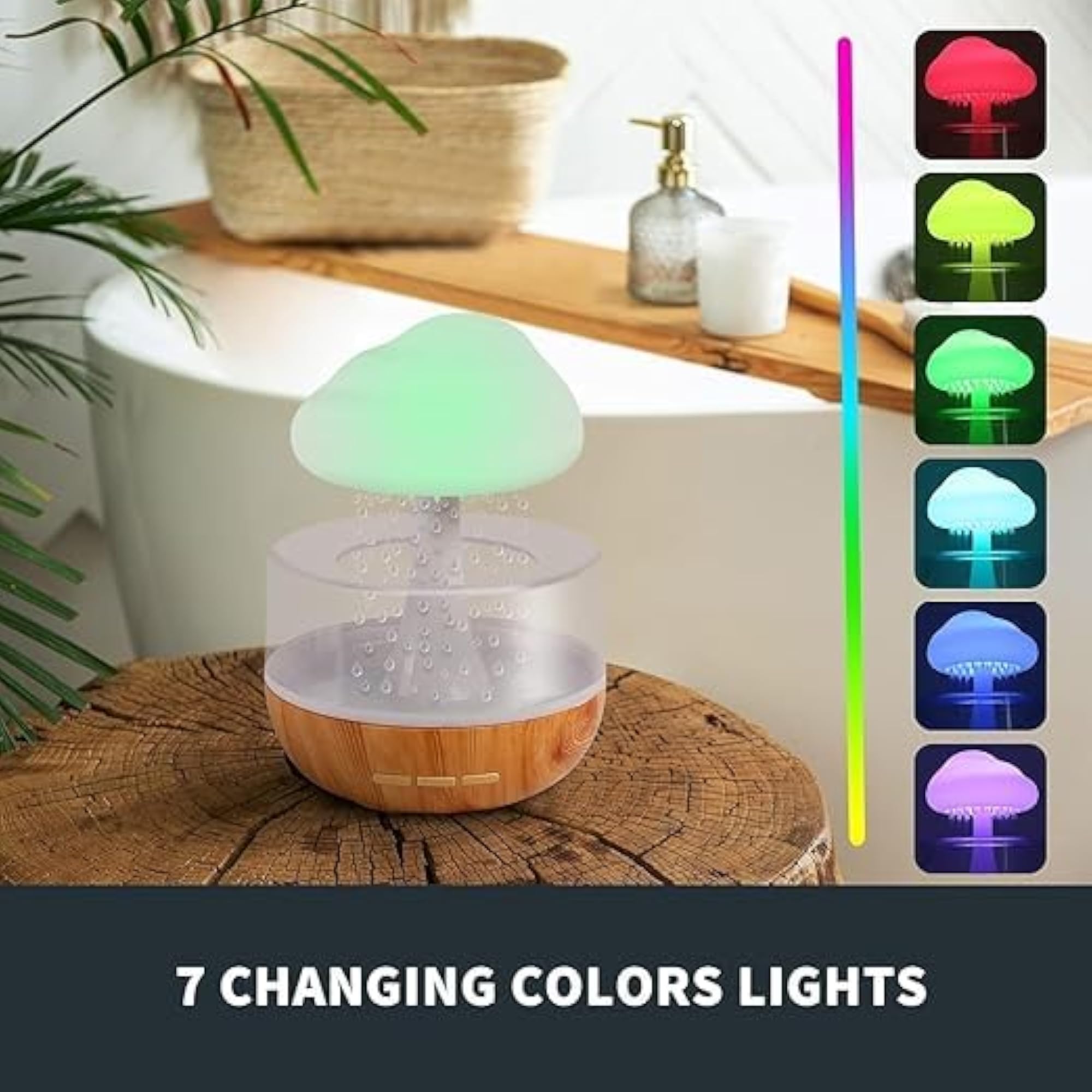 JO.MAX Cloud Rain Diffuser with Relaxing Sound