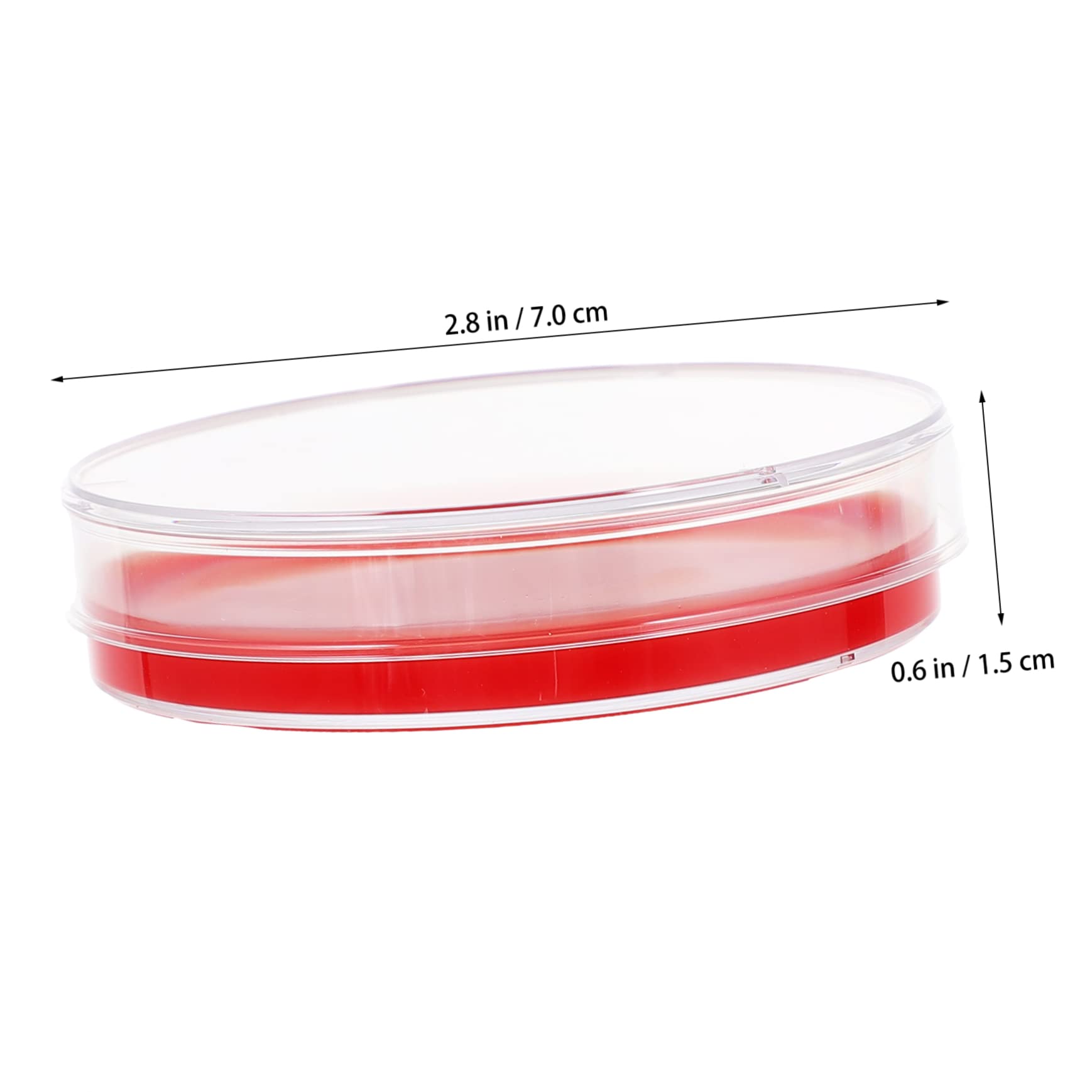 Milieu de Croissance à Base D'agar Rouge pour Laboratoire Médical et Industriel, Boîtes de Pétri en Pe, Surface Lisse Intérieure et Extérieure, Lot de 10 Pièces