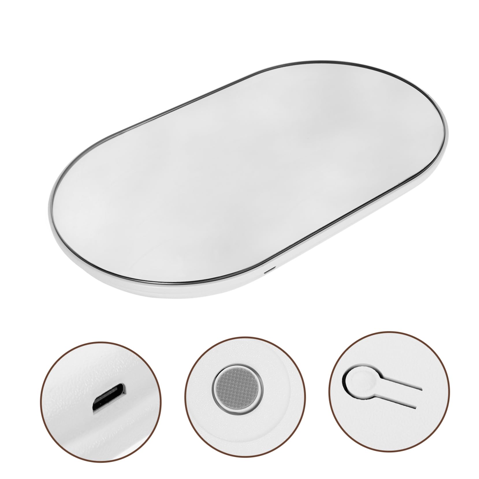 Bilancia Digitale Portatile Per Peso Bilancia Pesapersone Per Umani Compatta 26x15cm Display Digitale Ricaricabile Per Uso Domestico e Controllo Peso Per Donne