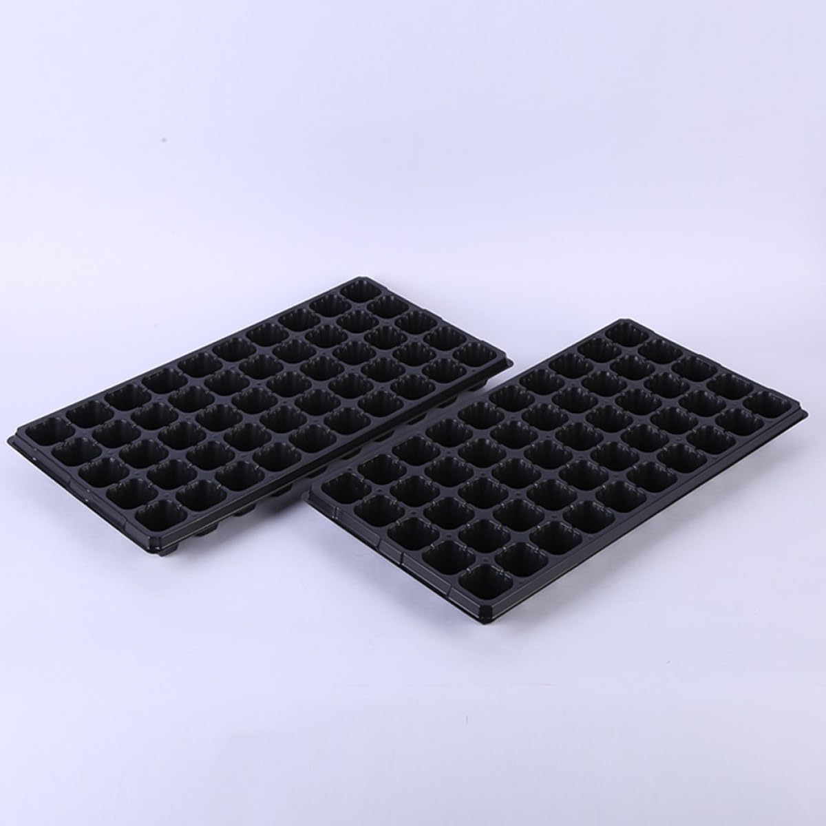 MAGICLULU 6 Bandejas de Germinación de Plantas de PVC Múltiples Ranuras para Vivero, Cultivo Interior y Trasplante, Ideales para Flores Pequeñas y Cactus