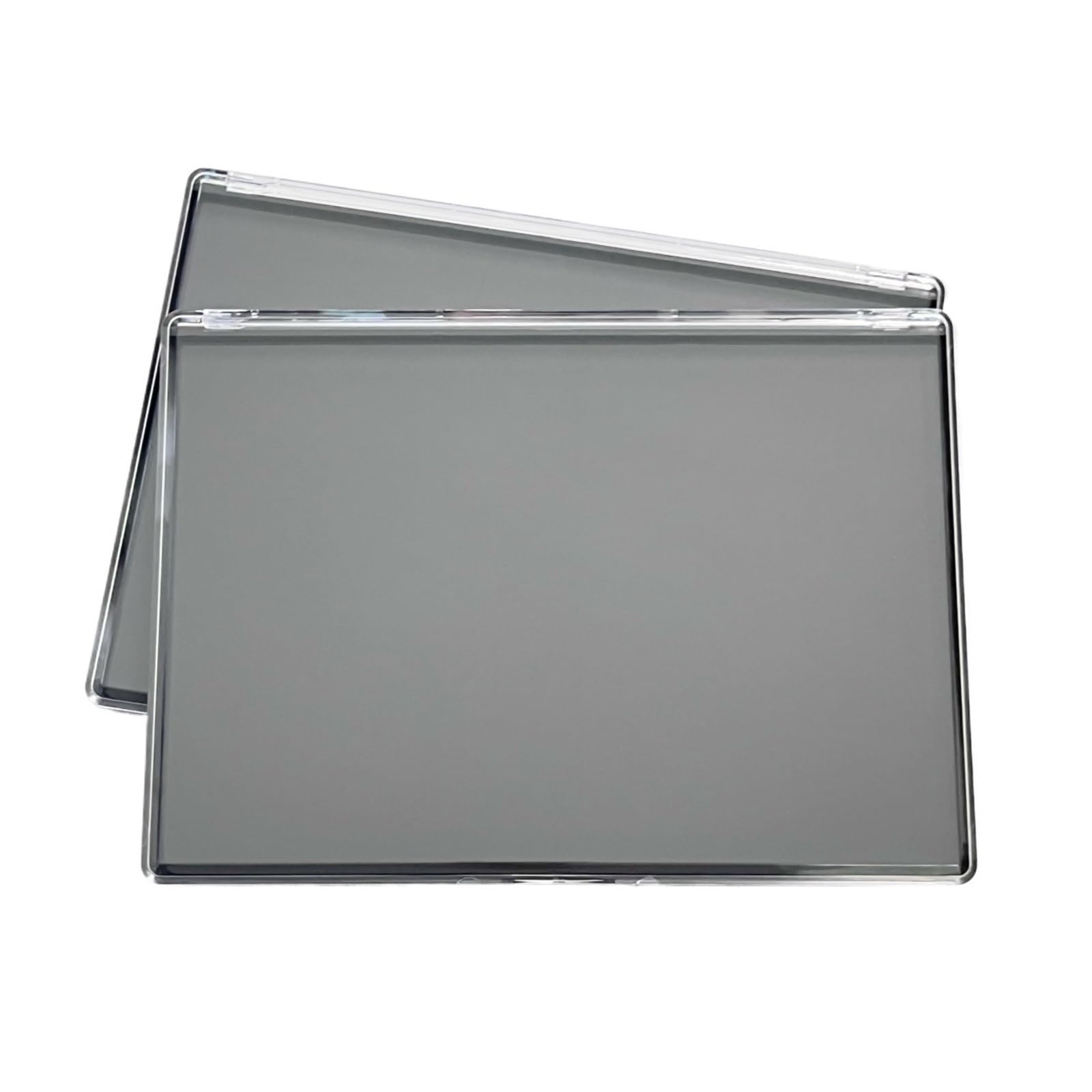 Palette Magnetica Vuota Scatola portaoggetti for trucco con palette di ombretti in plastica magnetica vuota, XL, da 2 pezzi, con coperchio trasparente