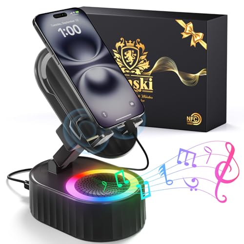 Lenski Geschenke für Männer, Adventskalender Füllung Männer, Geburtstagsgeschenk für Männer, Gadgets für Männer, Geschenke für Papa Geschenk Männergeschenk Bluetooth Lautsprecher mit Handyständer