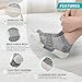 Nolunt Diabetic Socks for Men,4 Pairs Low Cut Bamboo Viscose Wide Mens Diabetic Socks Size 6-9(Deep Grey+Brown+Beige+Black-Large)