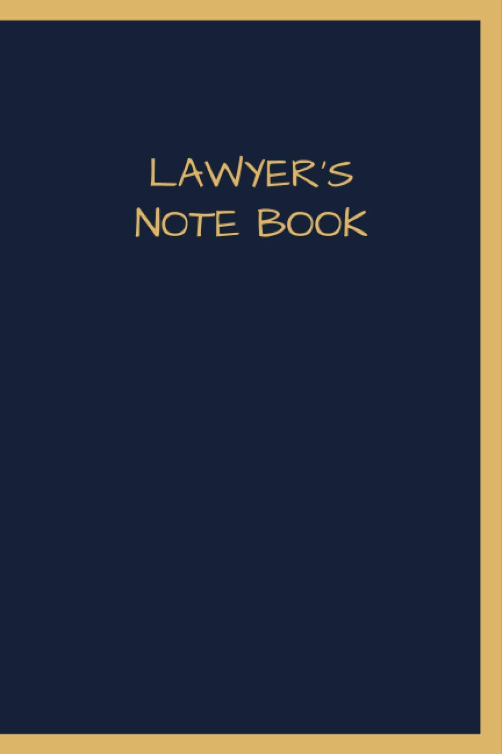 Independently published LAWYER'S NOTE BOOK