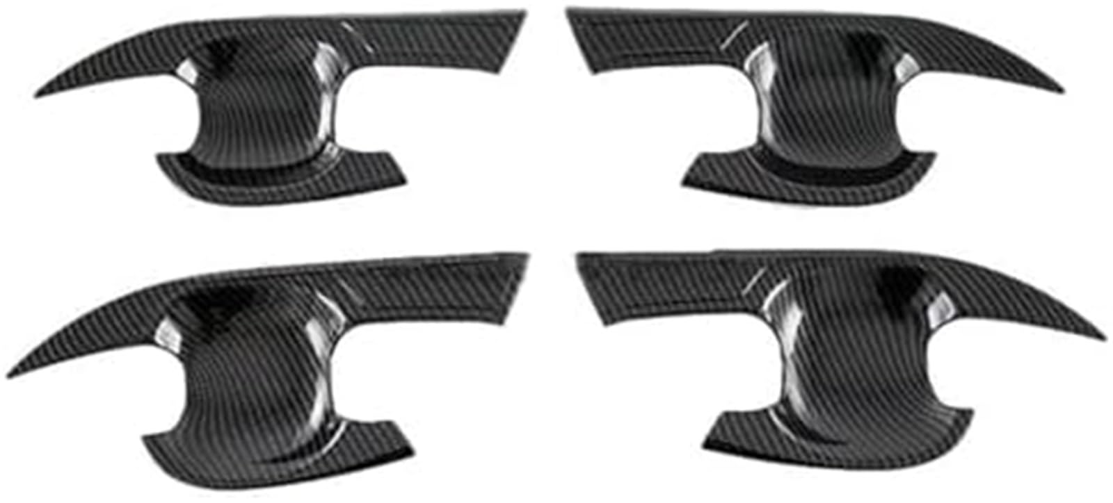 Osłona klamki zewnętrznej Dla TOYOTA BZ4X 2022 2023 2024 2025 Zewnętrzna klamka dla drzwi Pokrywa misy Tapicerka boczna(BLACK Handle Bowl Cover)