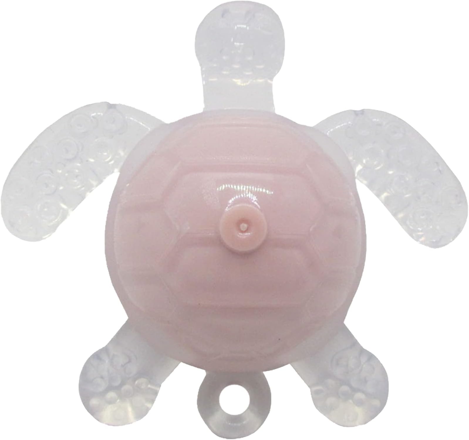 Turtle teether (Pink) Silicone Baby Teether Toy - Animal Turtle Teething Relief Toy for Babies, Toddlers, Infants, Girls & Boys - Baby Chew Toy - Stimulating & Soft Soothing Chew Toys - BPA Free