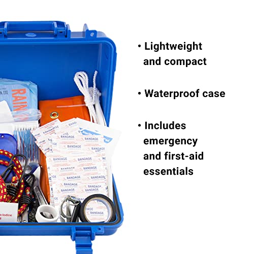 Always Prepared Marine First Aid Kit - Waterproof Storage Case With First Aid Kit & Emergency Survival Supplies - Ideal For Boats, Sailing And Coastal Guard Approved #TOP4