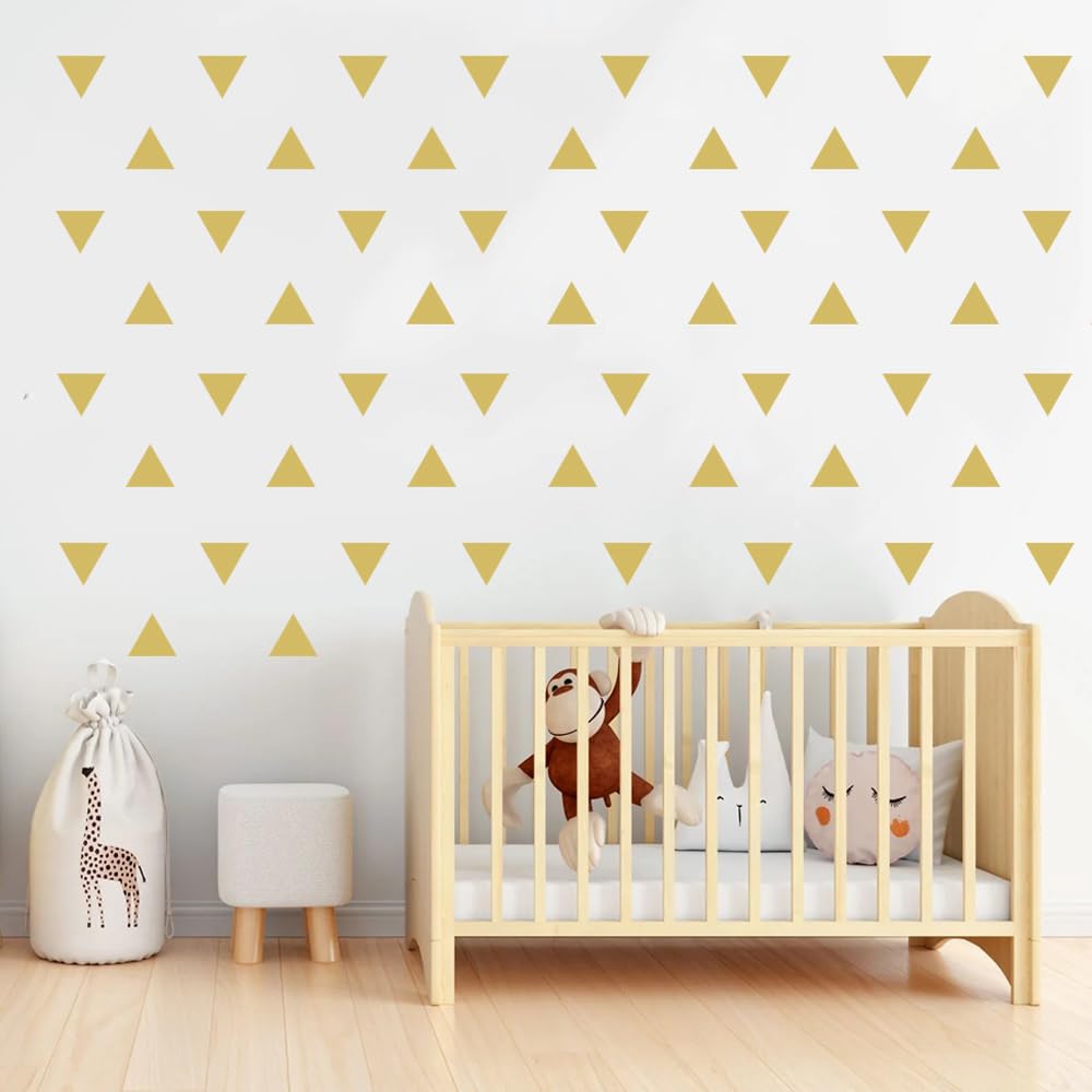 Autocollants muraux dorés pour décorer une chambre de bébé