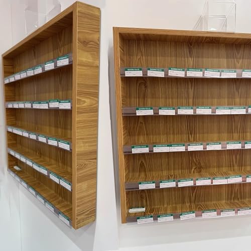 Estante rectangular con etiqueta para organizar puros y dulces 6