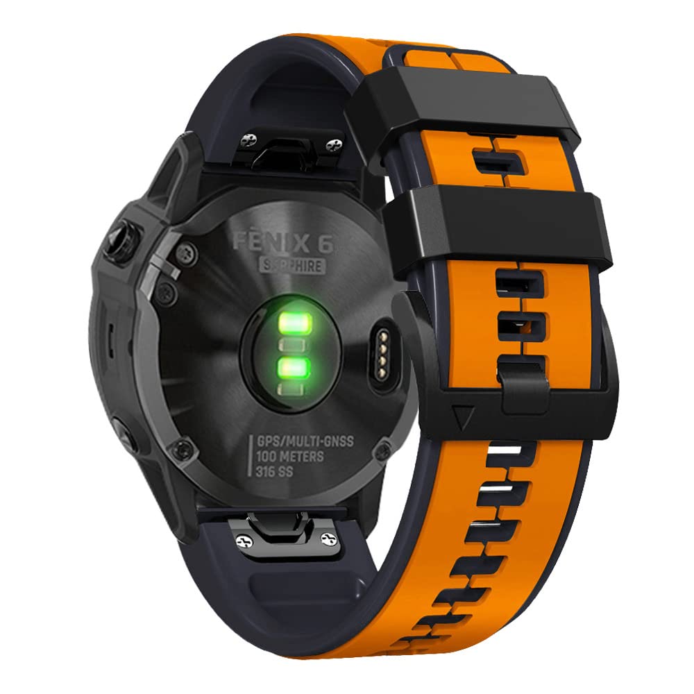 Cinturino in silicone a sgancio rapido per Garmin Epix (Gen 2) Descent G1 Solar/Instinct 2/Forerunner 945 745/Approach S62 S60 cinturino  1511