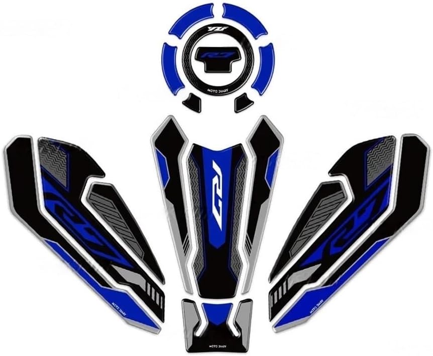 3D Resin Tank Pad Sticker Motorcycle Fuel Tank Protection Decal for R7 YZF R7 YZFR7 2021-2024 2023 2022 Tanks Pads Decals