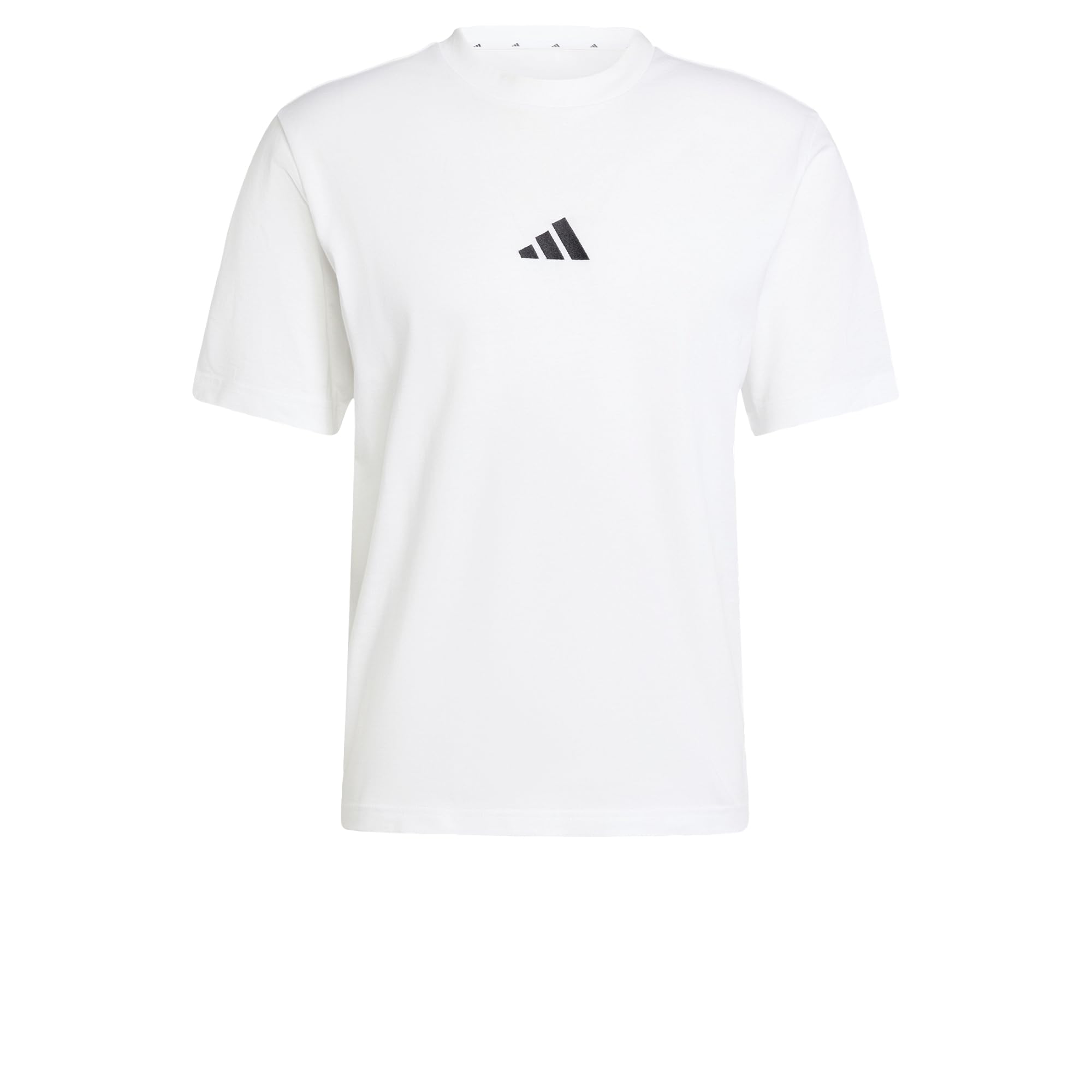 adidas Herren Essentials Small Logo Single Jersey Tee, White/​Black, XL