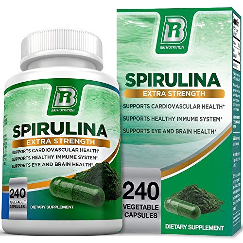 BRI-Spirulina-2000mg-Maximum-Strength-Premium-Quality-Spirulina-Superfood-Powder-Packed-w-Antioxidants-Protein-and-Vitamins-in-Easy-to-Swallow-Vegetable-Cellulose-Capsules-240-Count