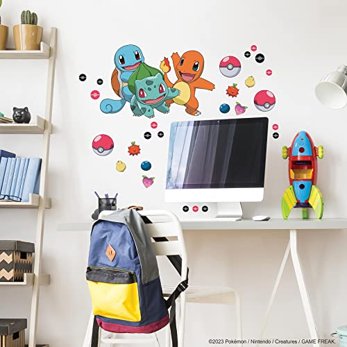Calcomanías de pared de Pokémon gigantes para renovar cuartos sin pintar 3