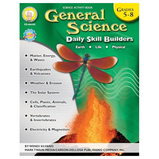Mark Twain Media | General Science Workbook | 5th–8th Grade, 96pgs (Daily Skill Builders)
