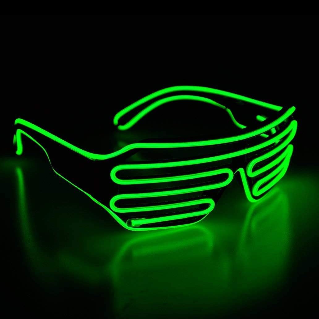 Neon El Wire LED Light Up led glasses with Shutter Standard Control Box Funny Amazing Cool Glasses Eyeglasses Eyewear for Christmas Halloween Wild Party,Dance Ball,Crazy Parties - Image 4
