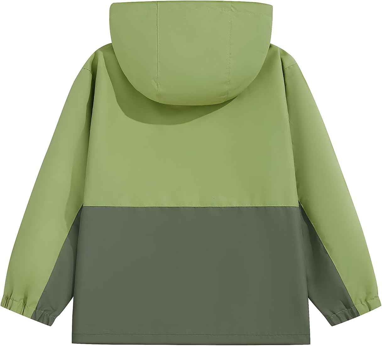 Boys Rain Jacket with Hood Waterproof Casual Lightweight Zipper Raincoat for Kids Outwear Windbreaker Clothes (5-16)