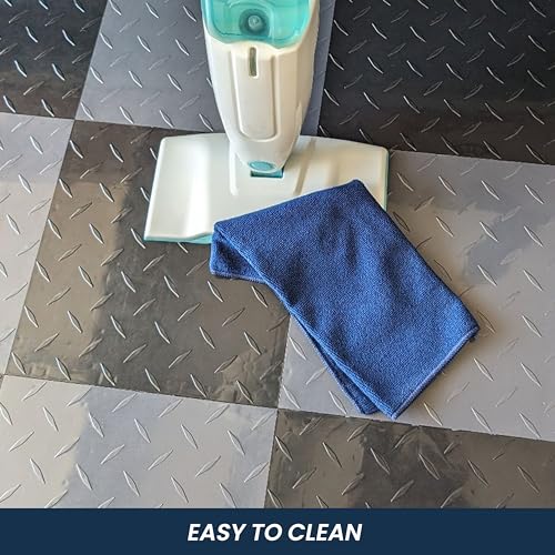 FlooringInc Nitro 30.5 cm x 30.5 cm Snap-Together Garage Flooring Tiles, Tapete de Plástico Antiderr