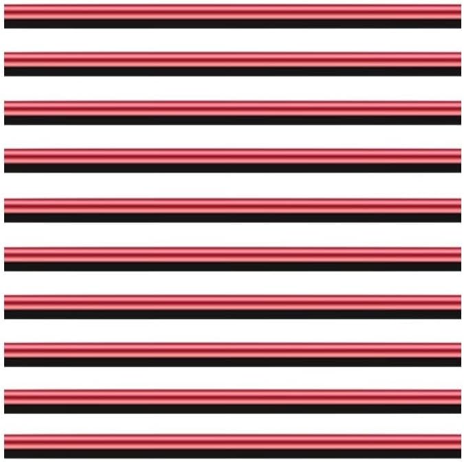 ROYALFOX 10pc Chrome PVC Car Air Conditioner Vent Outlet Trim Decoration Strip for Dodge,Jeep,Chrysler,BMW,Mercedes-Benz,Chevrolet,Buick,Volvo,Ford,Cadillac,Car Shiny Accessories for Women (red)