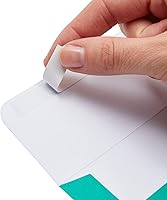 Vista 4 de Paquete de 100 sobres de colores de 4 x 6 pulgadas para invitaciones, tarjetas de cumpleaños, bodas, fotos, autoadhesivos (A6, 7 colores)