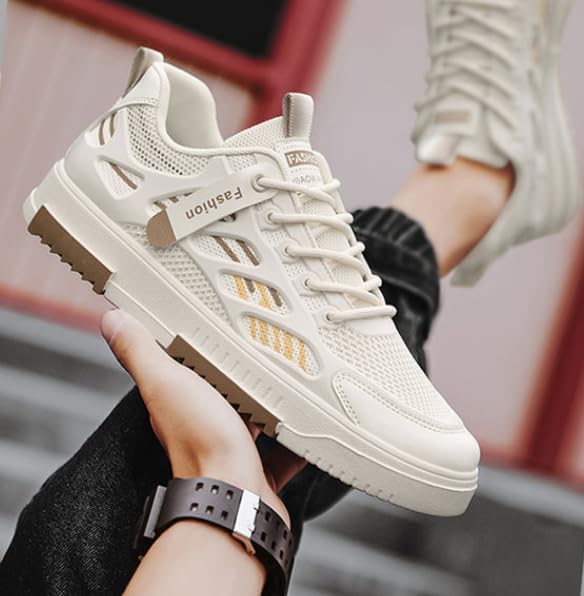 Men's Breathable Mesh Casual Skateboarding Shoes, Fashion Sneakers for Spring Summer - Image 3