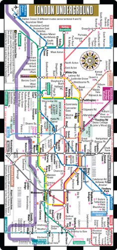 Streetwise London Metro: Metro Underground Tube Map of London, England Streetwise London Metro: Metro Underground Tube Map of London, England