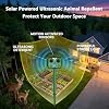 Ultrasonic Cat Repellent, New Ultrasonic Fox Repellent, Solar Powered & Waterproof Animal Deterrent, Flashing Light and USB Charge for Cats, Dogs, Squirrel, Rat, Foxes, Snake, Deer, Wild Animals - 4