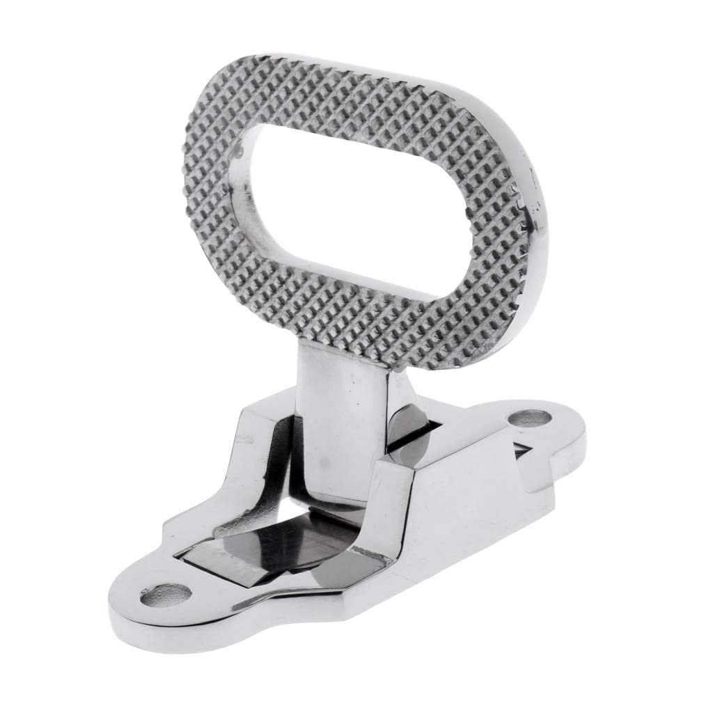Sharplace Diamond Non-slip 316 Stainless Steel Folding Mast Step Marine Boat Yacht Car RV Step