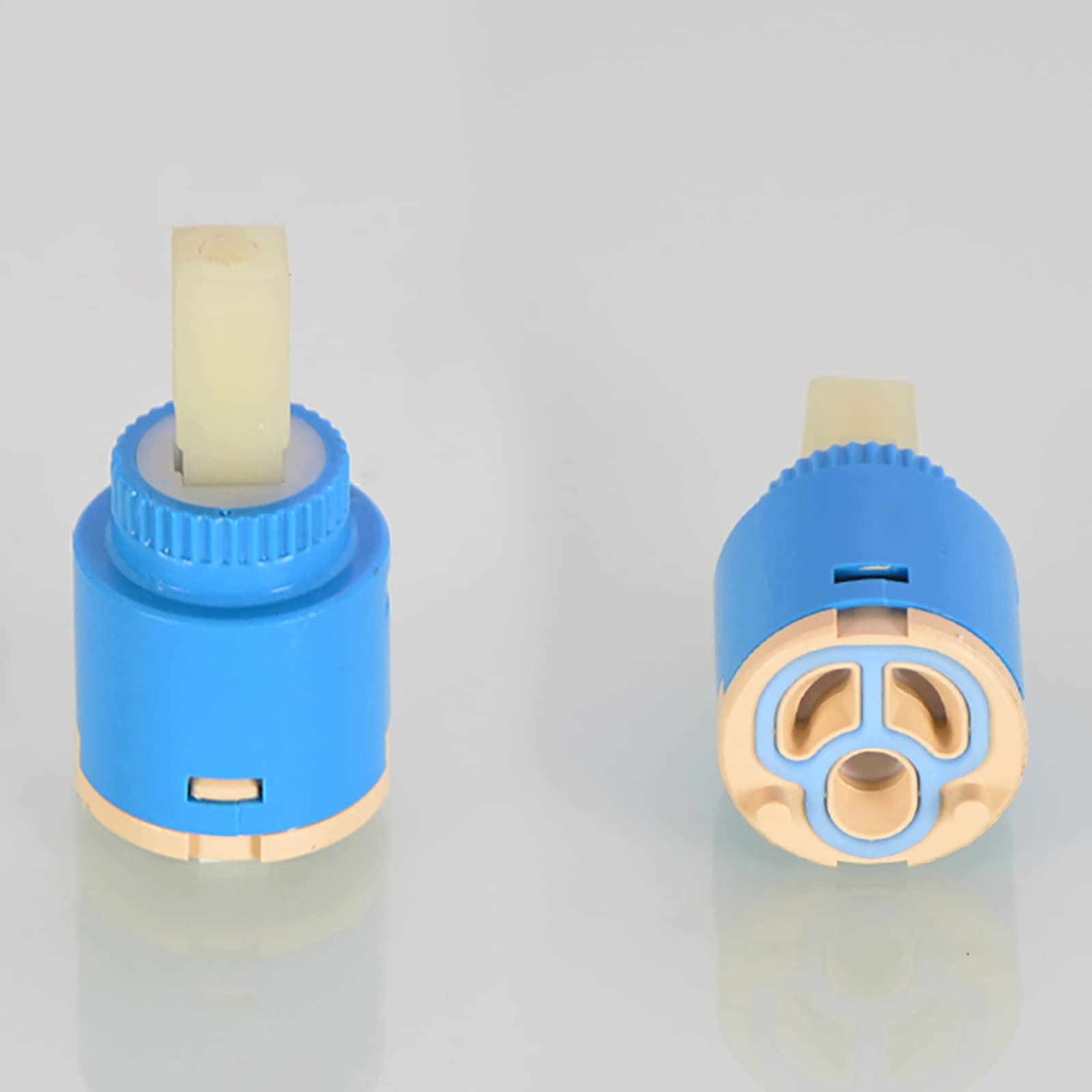 Faucet Cartridge Replacement 25/30/35/40MM Water Replacement Cartridge Ceramic Disc Faucet Replace Part Cartridges B-40mm(G 25mm)