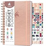 Clever Fox Budget Planner Spiral – Expense Tracker Notebook – Monthly Budgeting Organizer, Finance Logbook & Accounts Book to Control Your Money – Undated Bill Tracker, 6.3x8.4” - Rose Gold