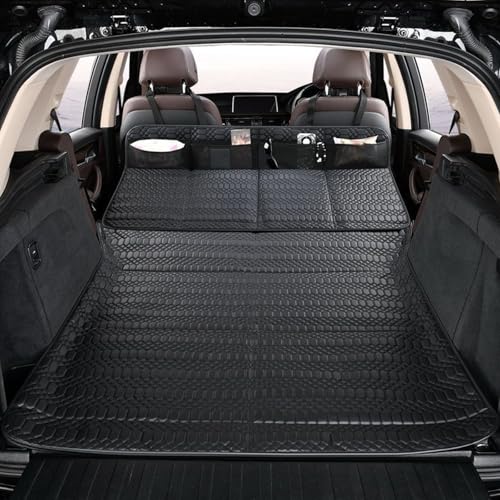 【に適用 ミニクーパー BMW MINI f55】車中泊 マット 車内ベッド 車の後部座線エクステンダー アウトドア キャンプ 折りたたみ式 収納袋付き カー用品 コンパクト収納 車 グッズ 車の中で休憩 旅行 防災 SUV MPV オフロード車対応, ブ