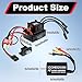 CCHEQVAN 2435 4800KV Brushless Motor with 35A ESC Combo, Surpass Waterproof Hobby Sensorless Motor and Electric Speed Controller Set for Traxxas 1/18 1/16 1/14 Scale RC Car Trucks
