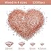 Hicarer 6000 Pieces Rose Gold Party Decorations Diamonds 4 Sizes Crystals Acrylic Gems Table Scattering Gemstones Confetti Vase Fillers for Wedding Bridal Shower Centerpiece (Rose Gold)