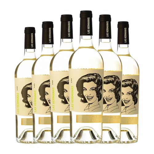 Luzón Las Hermanas Blanco Macabeo Jumilla 75 cl Vino blanco (Caja de 6 Botellas de 75 cl)