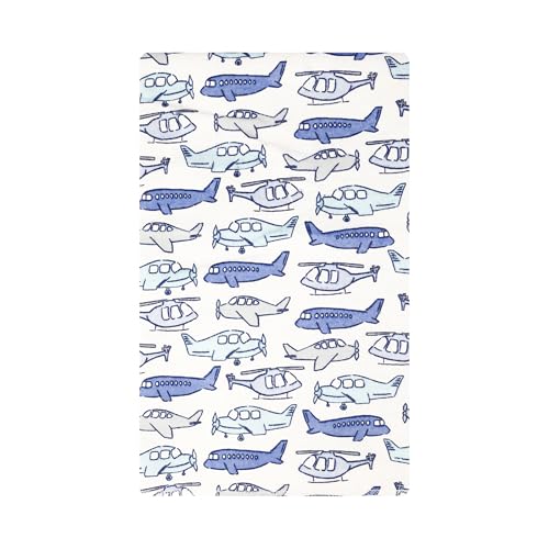 Image of Hudson Baby Infant Boys Cotton Flannel Burp Cloths 12-Pack Bundle, Born To Fly, One Size