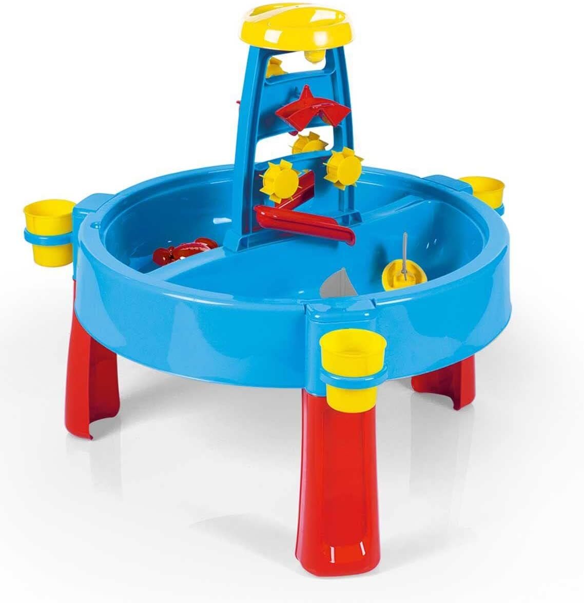 DOLU Kids 3-in-1 Sand & Water Pit with Drawing Table Outdoor Toys Garden Multi function Play Station Desk Colouring - Blue