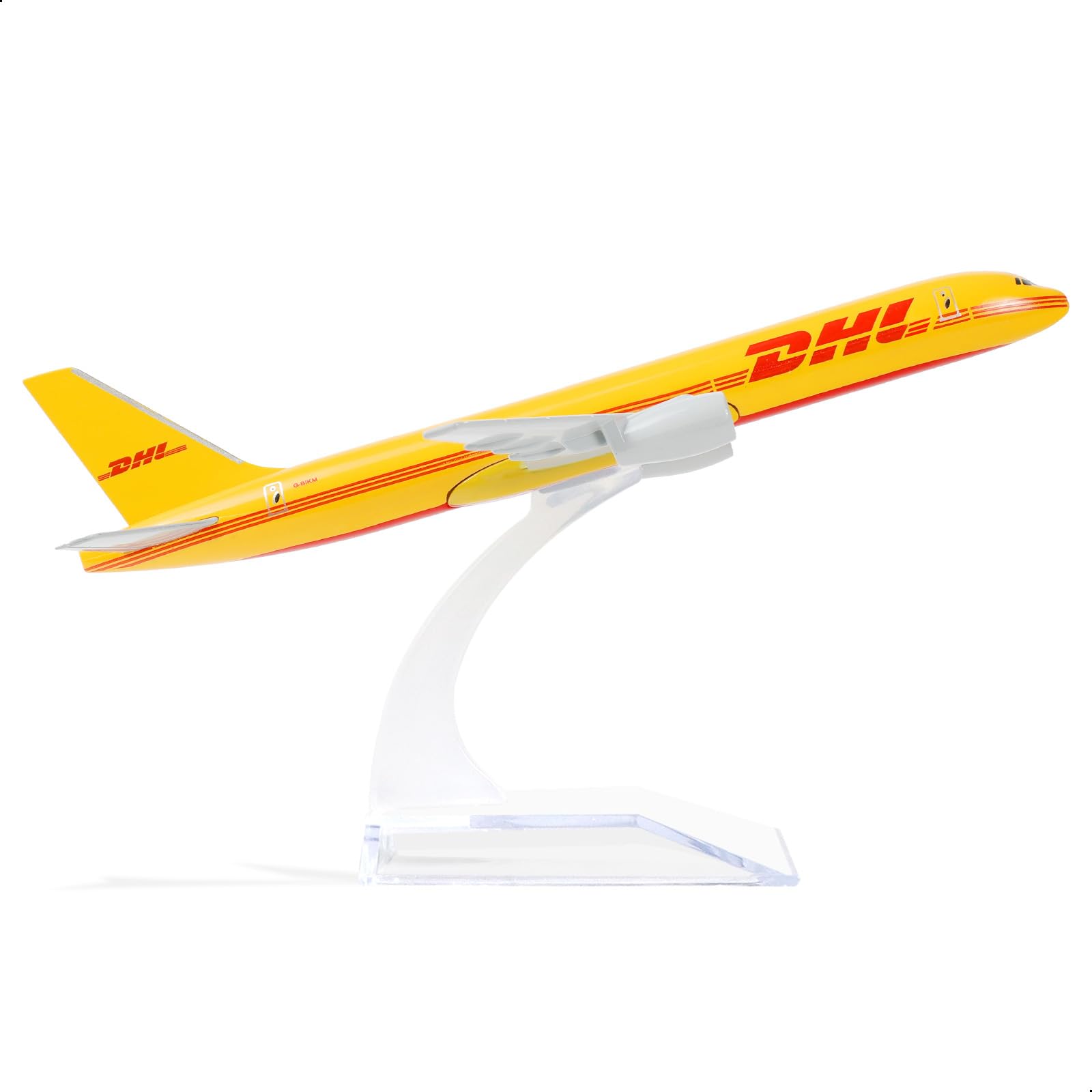 QIYUMOKE 757 1/400 Die-cast Metal Airplane Model with Stand -757dhl Alloy Model Airplane (6.3 inches long) Collection Plane for Aviation Enthusiast Gift, Desktop Display Decorations โ image 1
