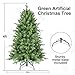 Treepool 4FT Artificial Christmas Tree with 668 PE&PVC Mixed Branch Tips, Unlit Hinged Premium Spruce Fake Xmas Trees, Green, Foldable Base