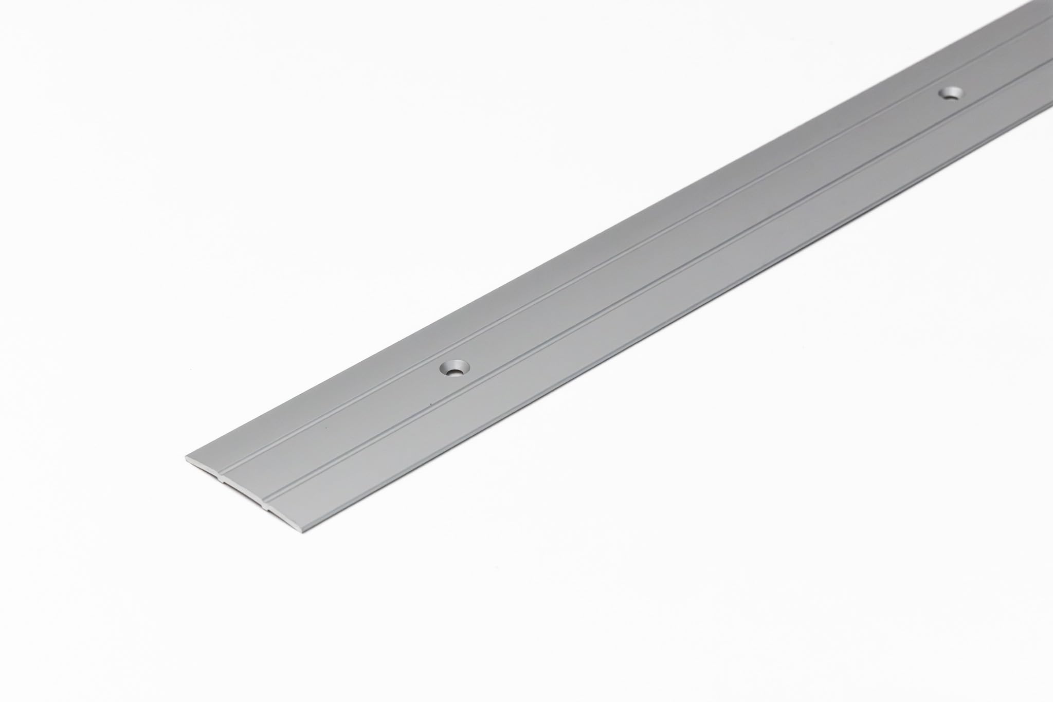 MW Profiles Aluminium Door Threshold Strip 37mm - Champagne - Anodised Finish 1m Length - DTPS 37 (Anodised Silver)