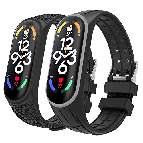 MoKo 2 Pack Straps Compatible with Xiaomi Mi Band 7/Smart Band 7