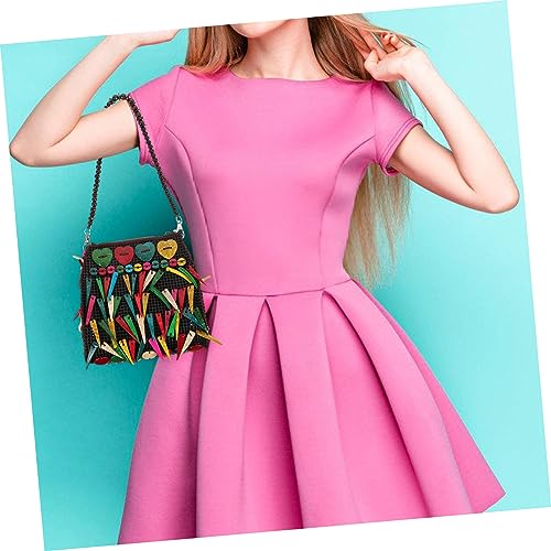 Sac à franges Veemoon avec pompon rétro pour un look unique