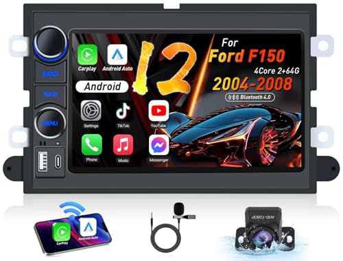 Car Radio Stereo for Ford F150 2004-2008: 4Core + 64G ROM 5G-WiFi 7