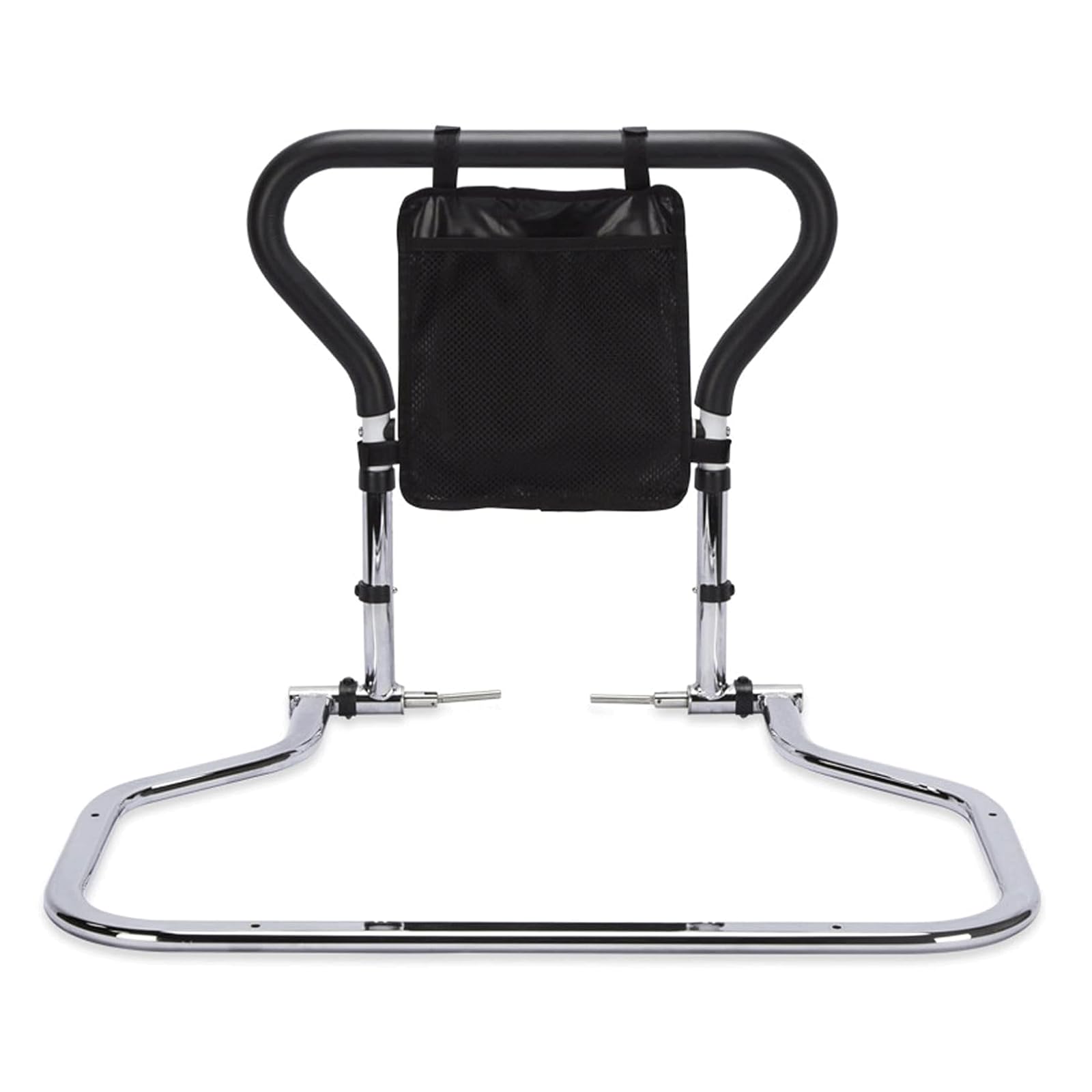Barandilla de Cama de Acero para Uso médico, con Bolsa de Almacenamiento, Altura Ajustable para Adultos Mayores, Barra de Asistencia para Cama