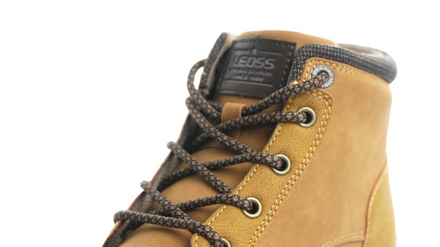 LEOSS ORIGINAL Stivaletti Uomo Outdoor – Trekking E Tempo Libero, Stringate Basse In Pelle Morbida E Suola Antiscivolo