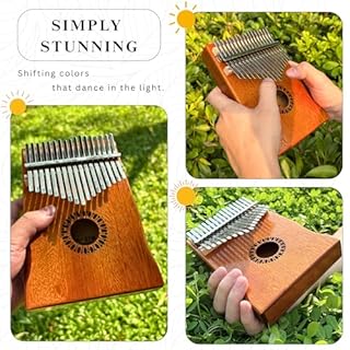 Newlam Kalimba Thumb Piano 17 Keys, Portable Mbira Finger Piano Gifts for Kids and Adults Beginners