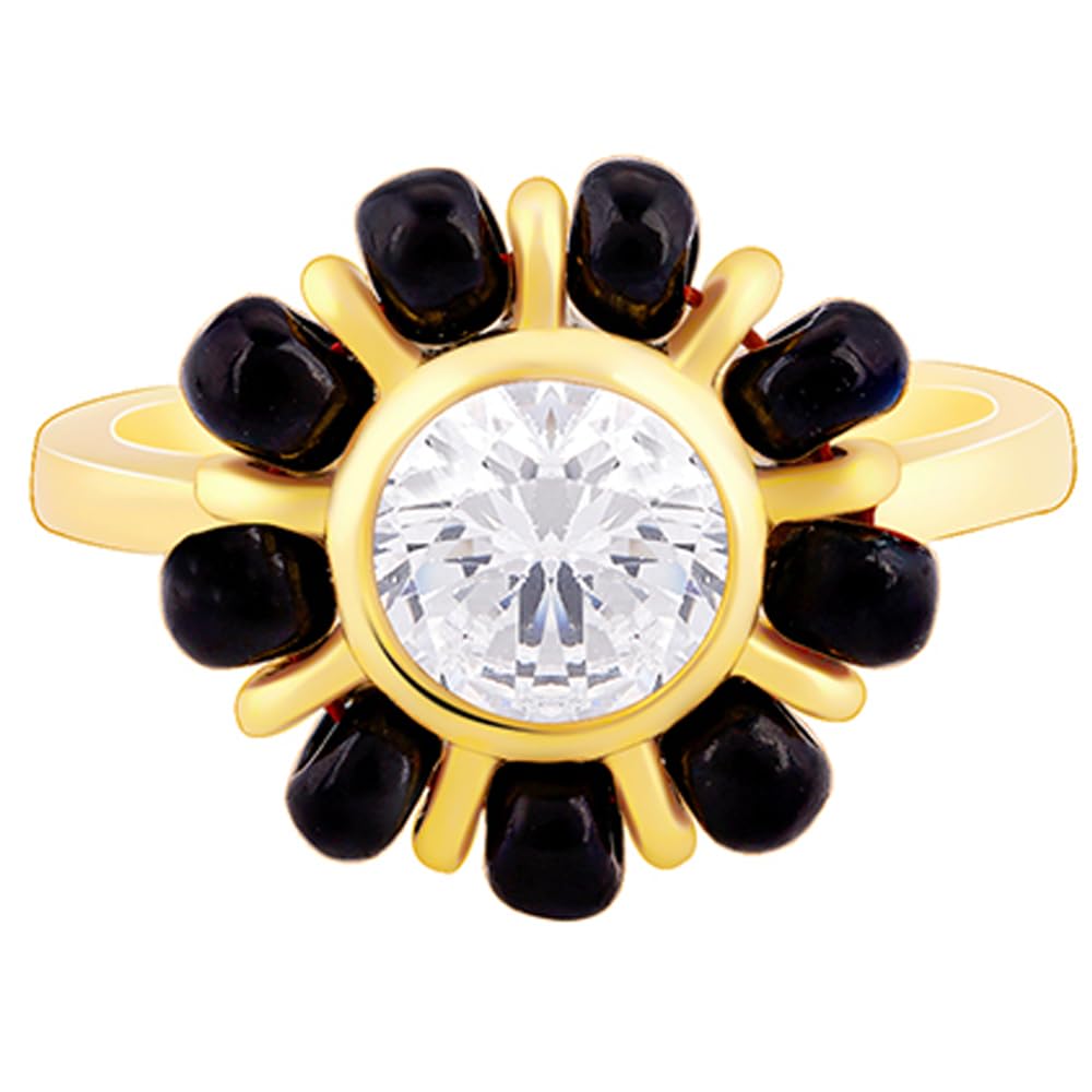 GIVA 925 Silver Golden Floral Beauty Mangalsutra Ring,Adjustable| Gifts for Women and Girls | With Certificate of Authenticity and 925 Stamp | 6 Months Warranty* (B0D1XX4TTR) Amazon Price History, Amazon Price Tracker