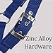 Adjustable Horse Halter with Polar Fleece Lined, Breakaway Halter with Stain Hardware, Equestrian Horse Riding Halters (Blue, Large)
