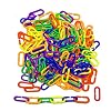 Plastic haken ketting schakels,100 stuks papegaai C-clips haken ketting speelgoed C-Links suikerzweefvliegtuig Rat vogel…